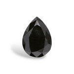 1.09 Carat Natural Black Pear Diamond GIA