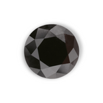 0.55 Carat Natural Black Round Diamond GIA