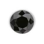 0.76 Carat Natural Black Round Diamond GIA