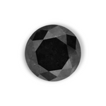 0.84 Carat Natural Black Round Diamond GIA
