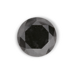 0.92 Carat Natural Black Round Diamond GIA