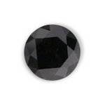 1.07 Carat Natural Black Round Diamond GIA