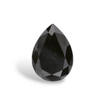 1.02 Carat Natural Black Pear Diamond GIA