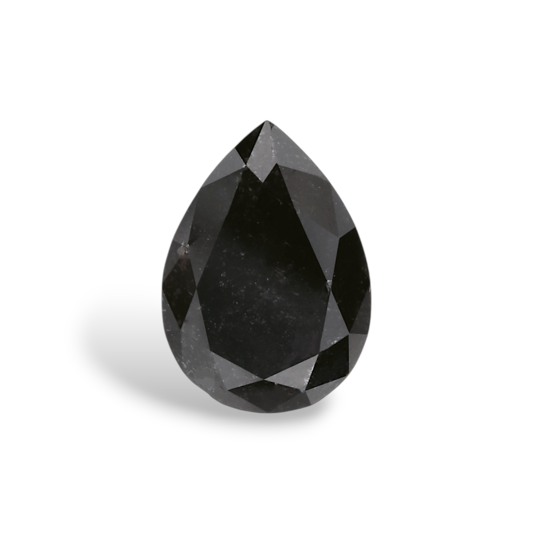 1.02 Carat Natural Black Pear Diamond GIA