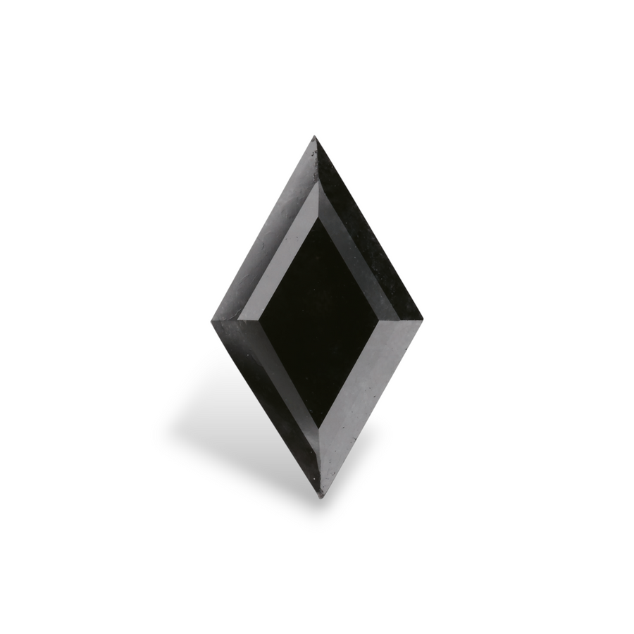 2.64 Carat Natural Black Lozenge Diamond GIA