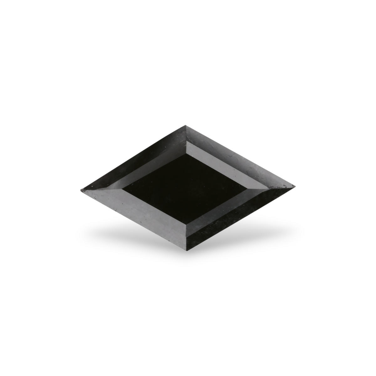 2.64 Carat Natural Black Lozenge Diamond GIA