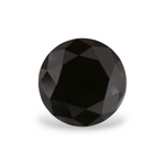 1.93 Carat Natural Black Round Diamond GIA
