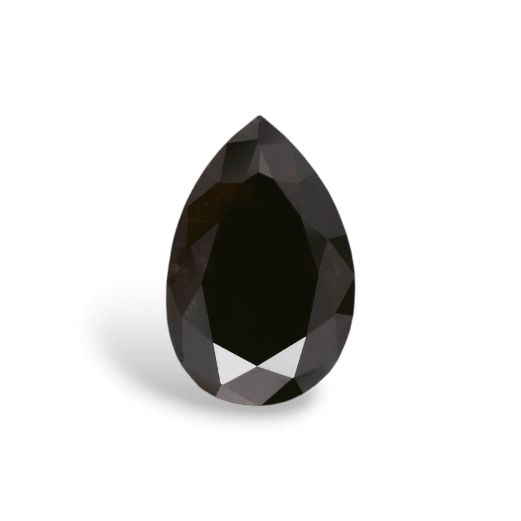 1.86 Carat Natural Black Pear Diamond GIA
