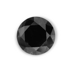0.52 Carat Natural Black Round Diamond GIA