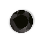 1.88 Carat Natural Black Round Diamond GIA