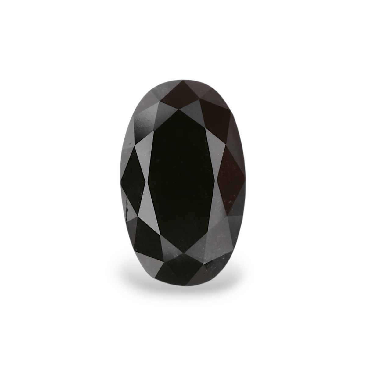 1.24 Carat Natural Black Oval Diamond GIA