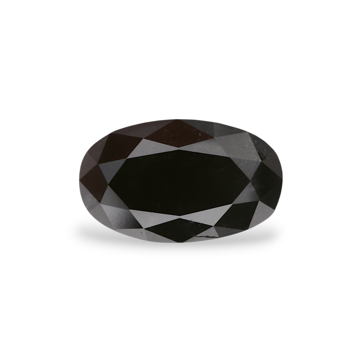1.24 Carat Natural Black Oval Diamond GIA