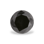 0.98 Carat Natural Black Round Diamond GIA