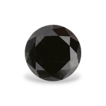 1.07 Carat Natural Black Round Diamond GIA