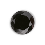 1.07 Carat Natural Black Round Diamond GIA