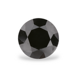 1 Carat Natural Black Round Diamond GIA