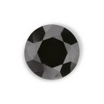1 Carat Natural Black Round Diamond GIA