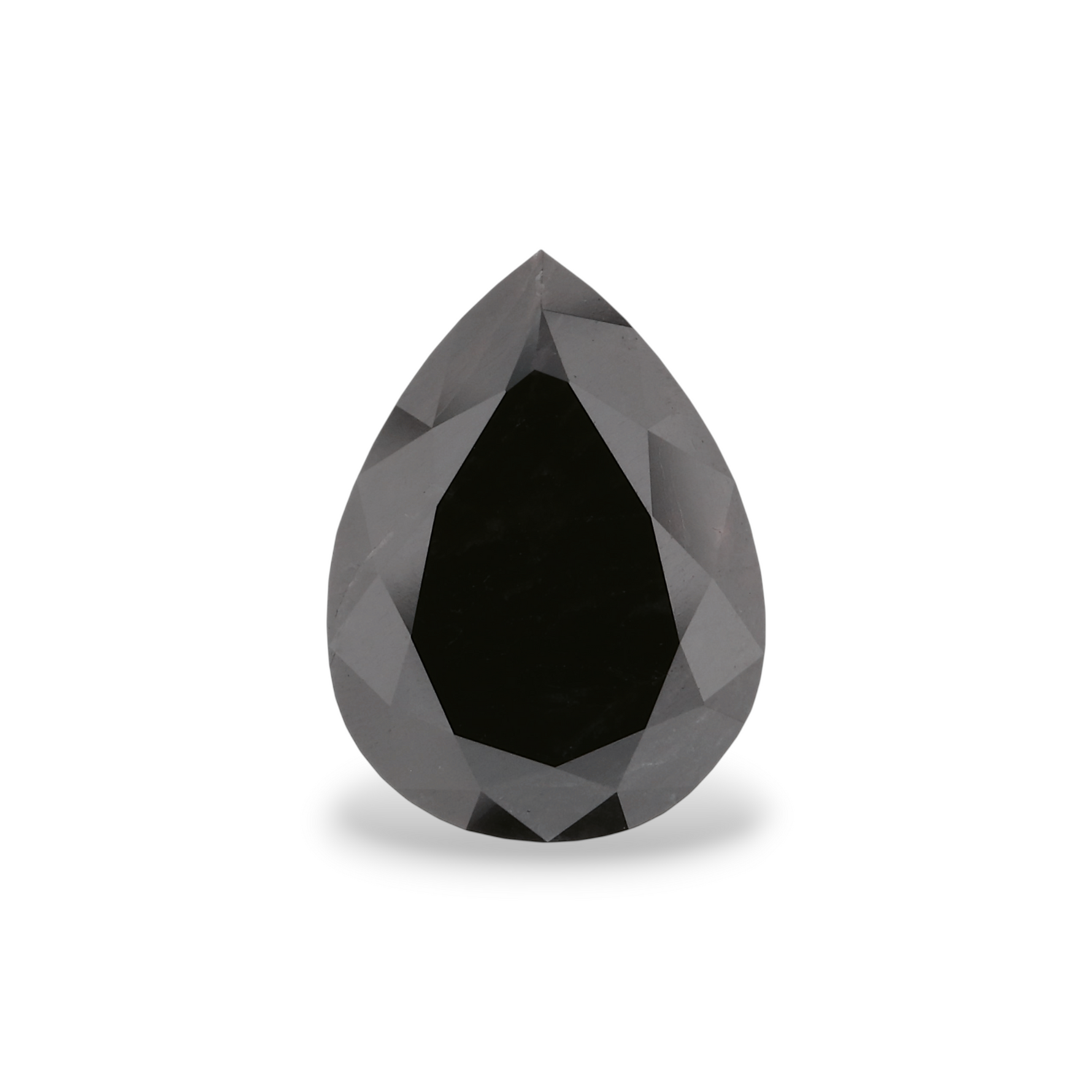 2.19 Carat Natural Black Pear Diamond GIA