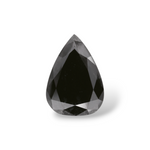 2.74 Carat Natural Black Pear Diamond GIA
