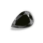 2.74 Carat Natural Black Pear Diamond GIA