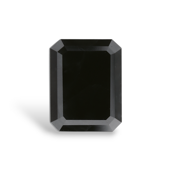 1.34 Carat Natural Black Emerald Diamond GIA