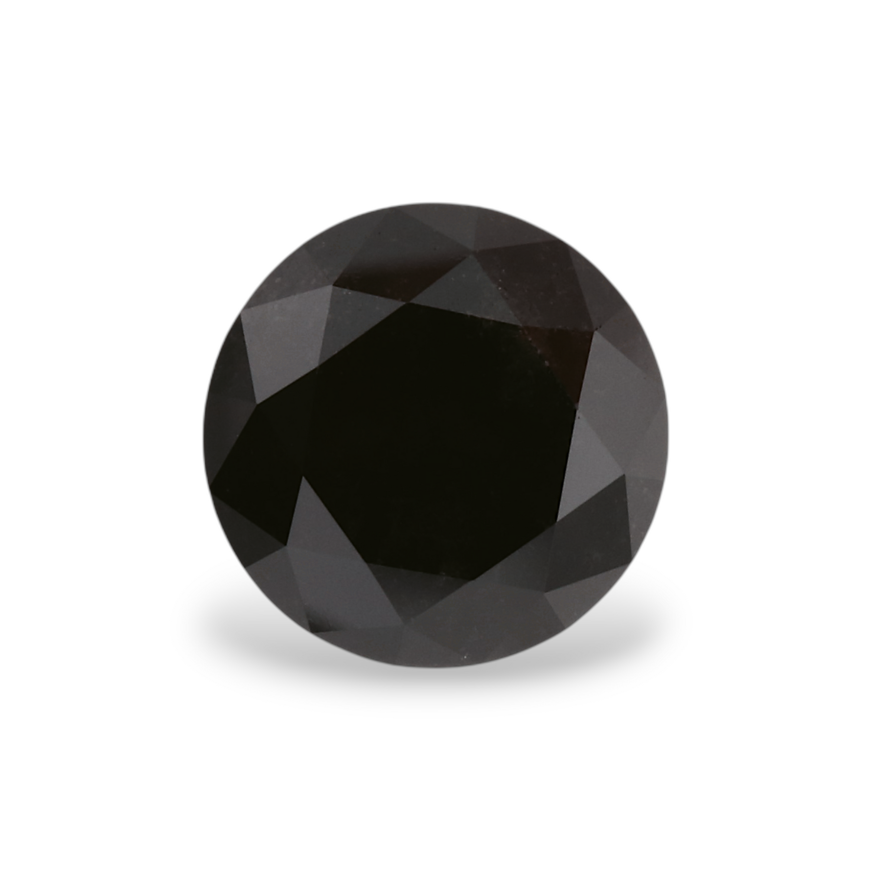 1.4 Carat Natural Black Round Diamond GIA