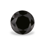 1.78 Carat Natural Black Round Diamond GIA