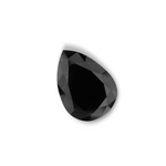 3.07 Carat Black Pear Diamond