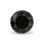 1.26 Carat Natural Black Round Diamond GIA