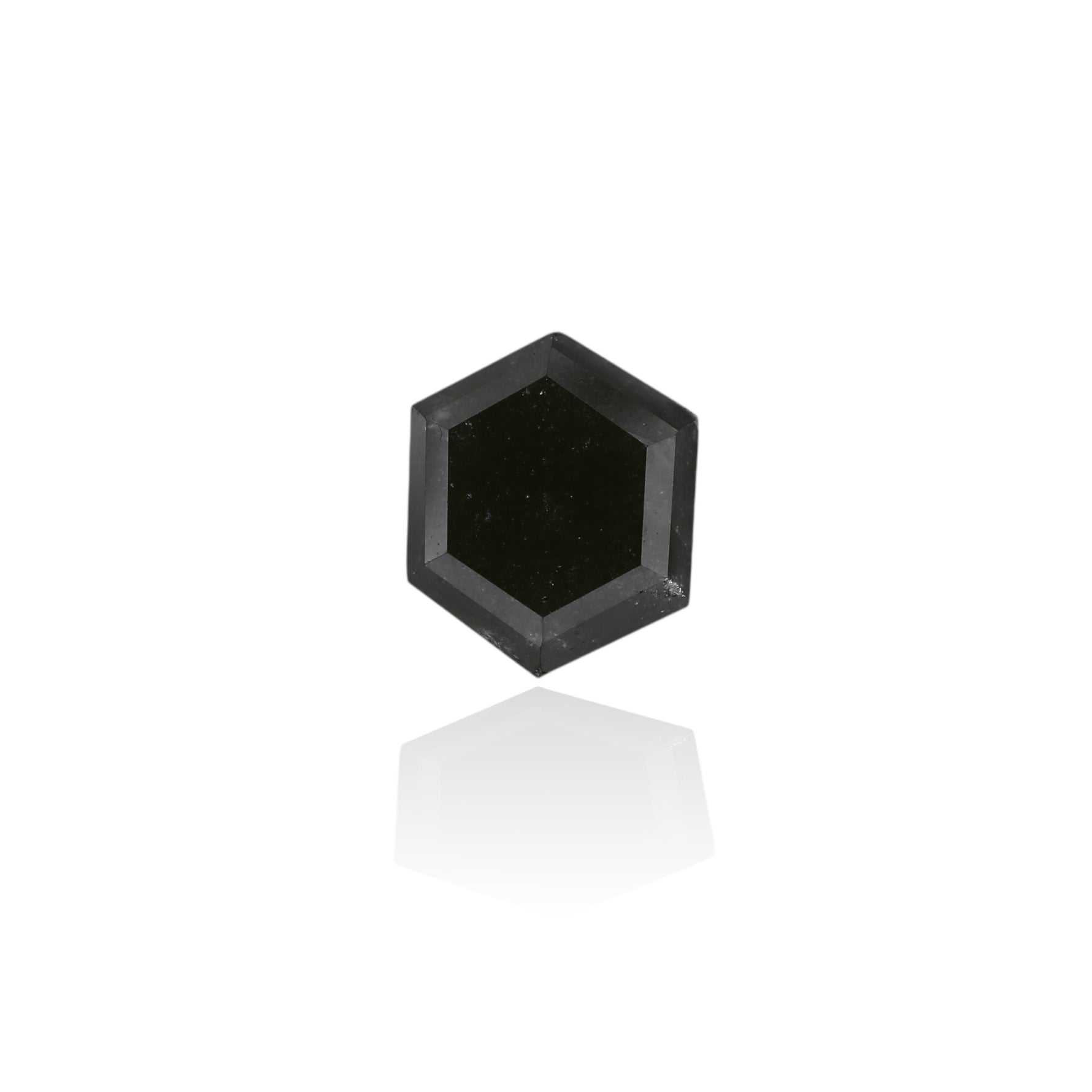 2.75 Carat Black Hexagonal Diamond
