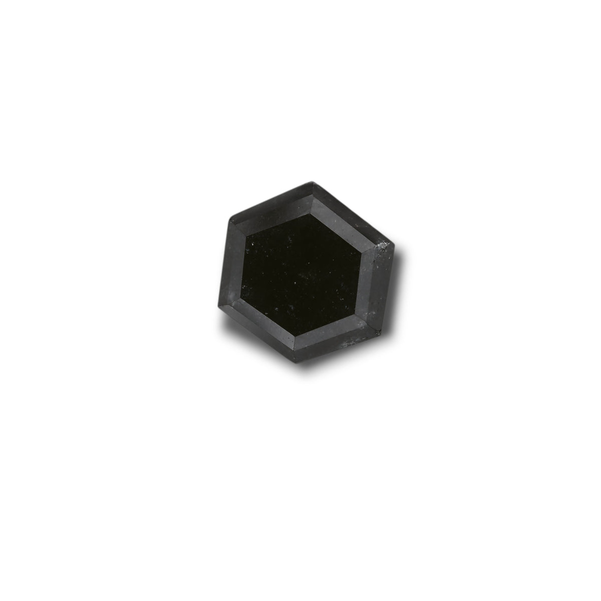 2.75 Carat Black Hexagonal Diamond