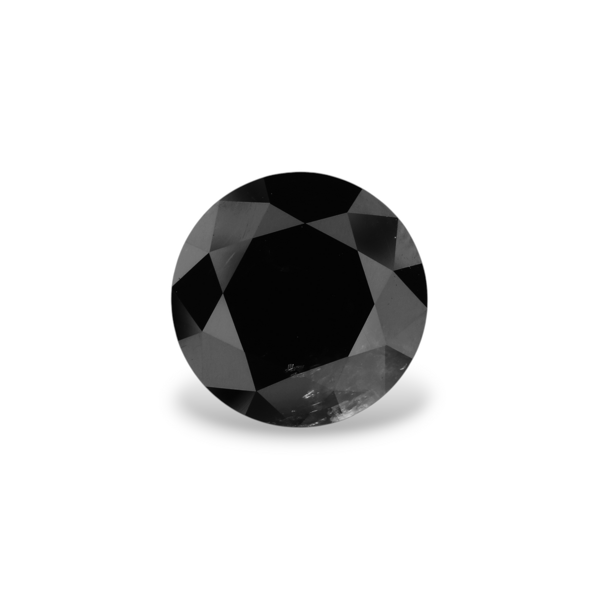 3.68 Carat Black Round Diamond