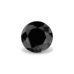 3.68 Carat Black Round Diamond