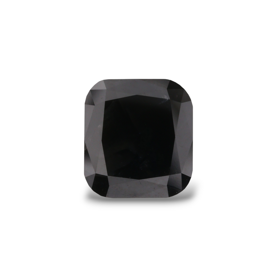 3.16 Carat Black Cushion Diamond
