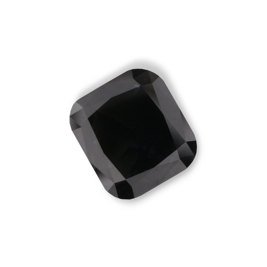 3.16 Carat Black Cushion Diamond