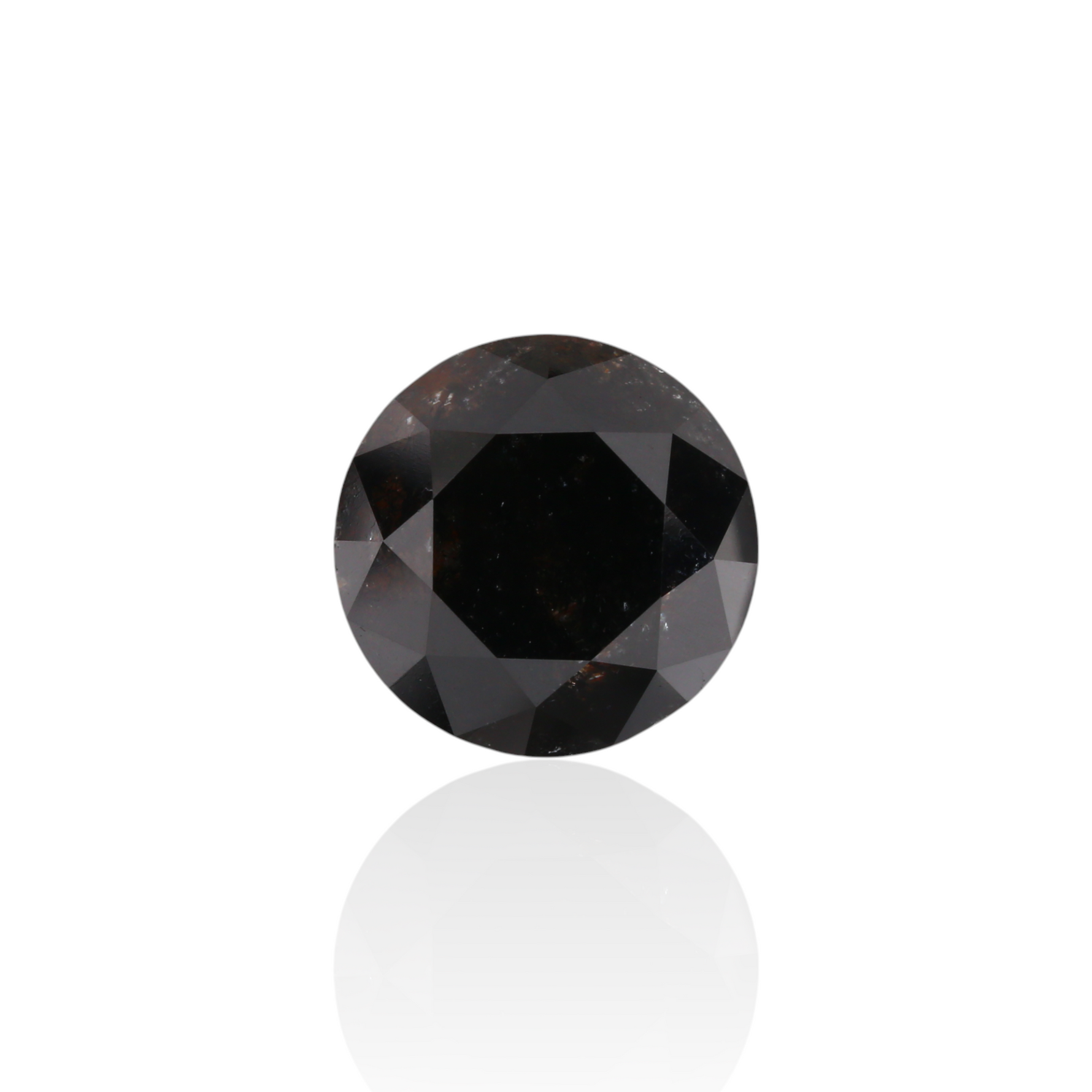 3.13 Carat Black Round Diamond