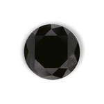 1.92 Carat Natural Black Round Diamond GIA