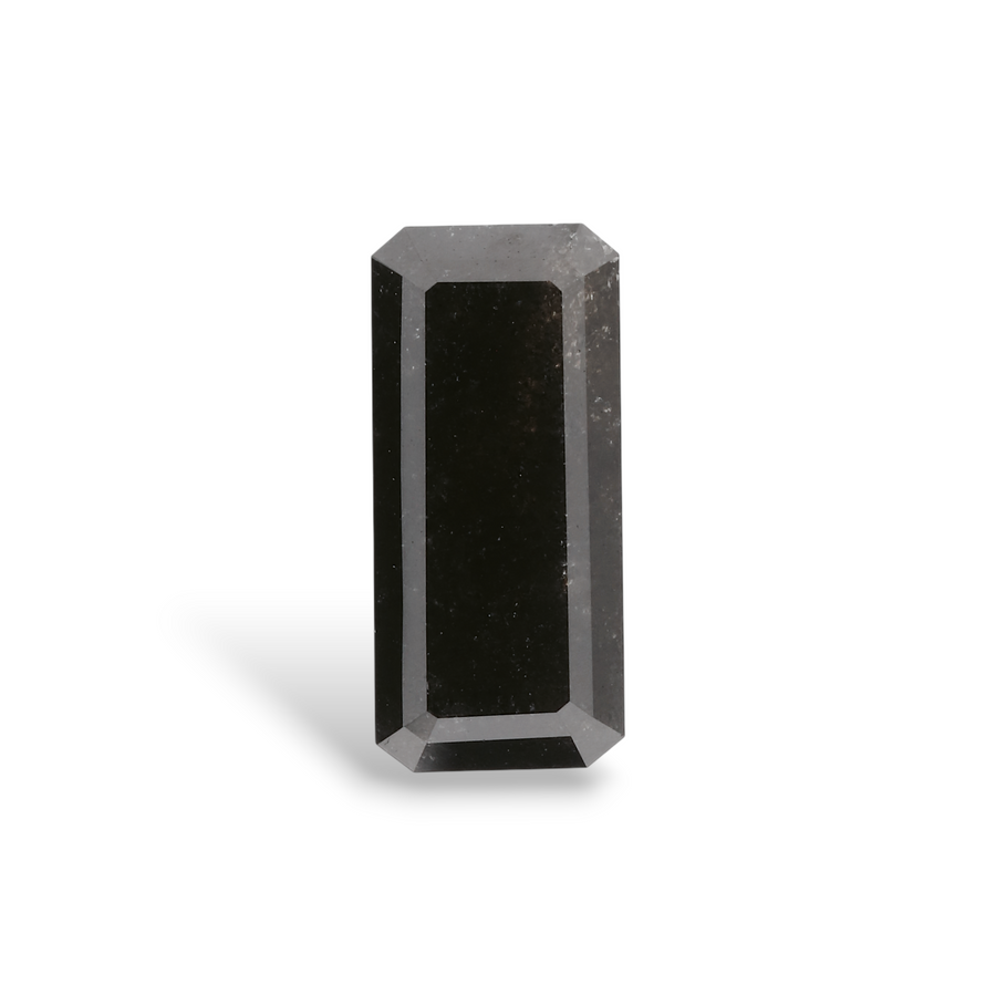 2.36 Carat Natural Black Emerald Diamond GIA