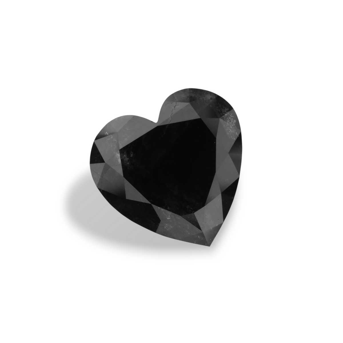 4.33 Carat Black Heart Diamond