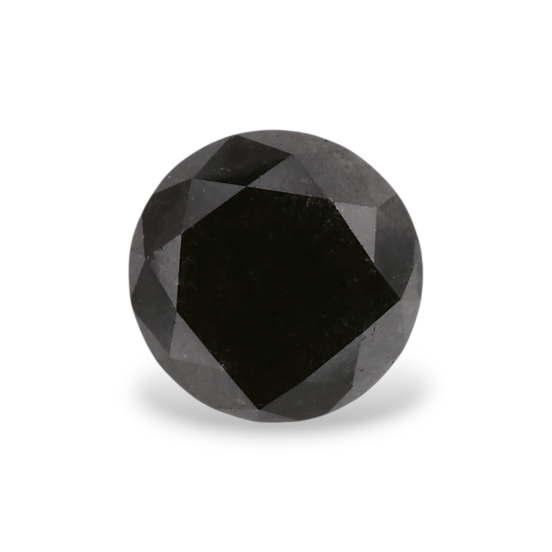 1.05 Carat Natural Black Round Diamond GIA