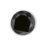 1.05 Carat Natural Black Round Diamond GIA