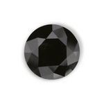 1.08 Carat Natural Black Round Diamond GIA
