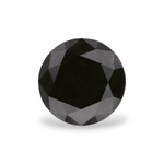 1.09 Carat Natural Black Round Diamond GIA