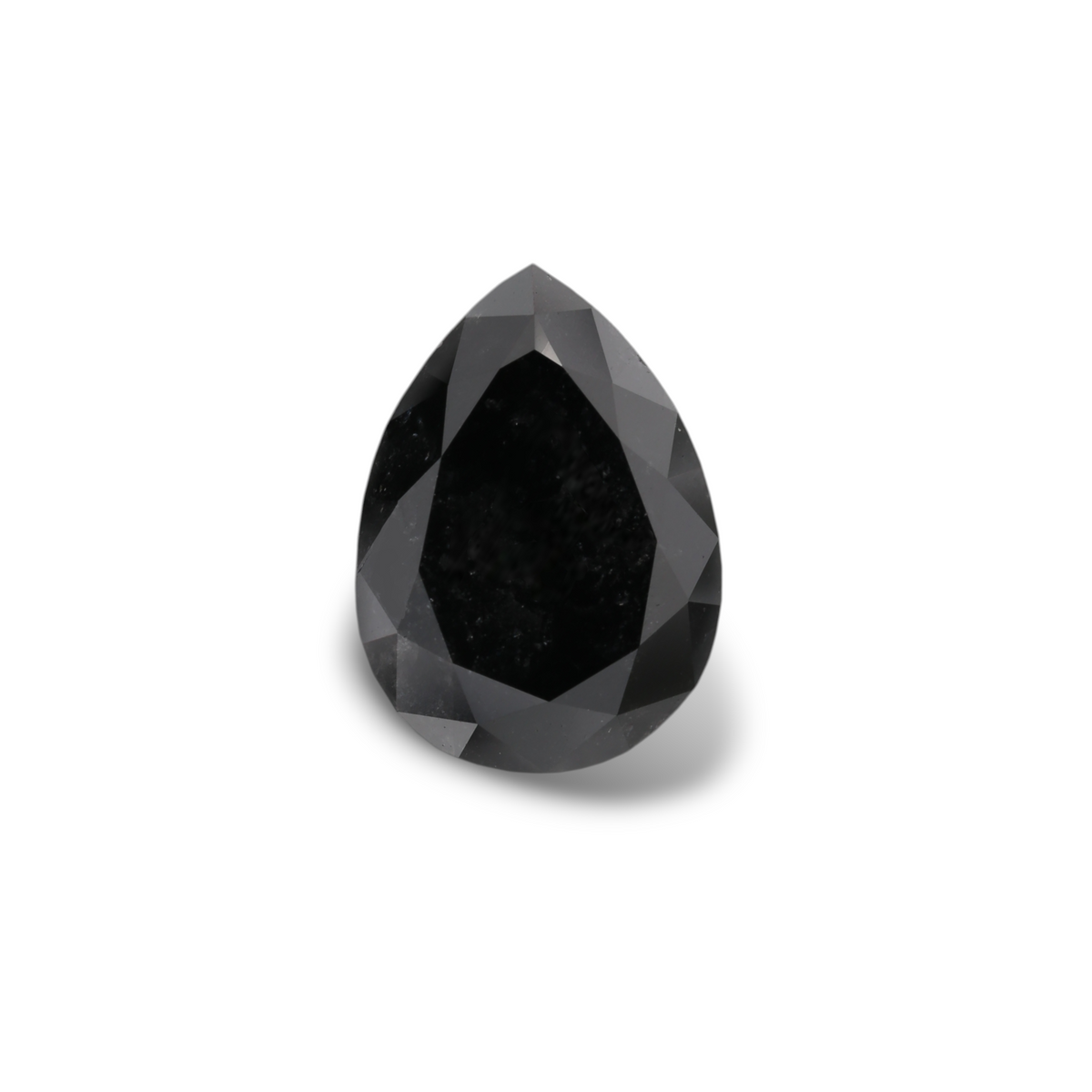 2.94 Carat Black Pear Diamond