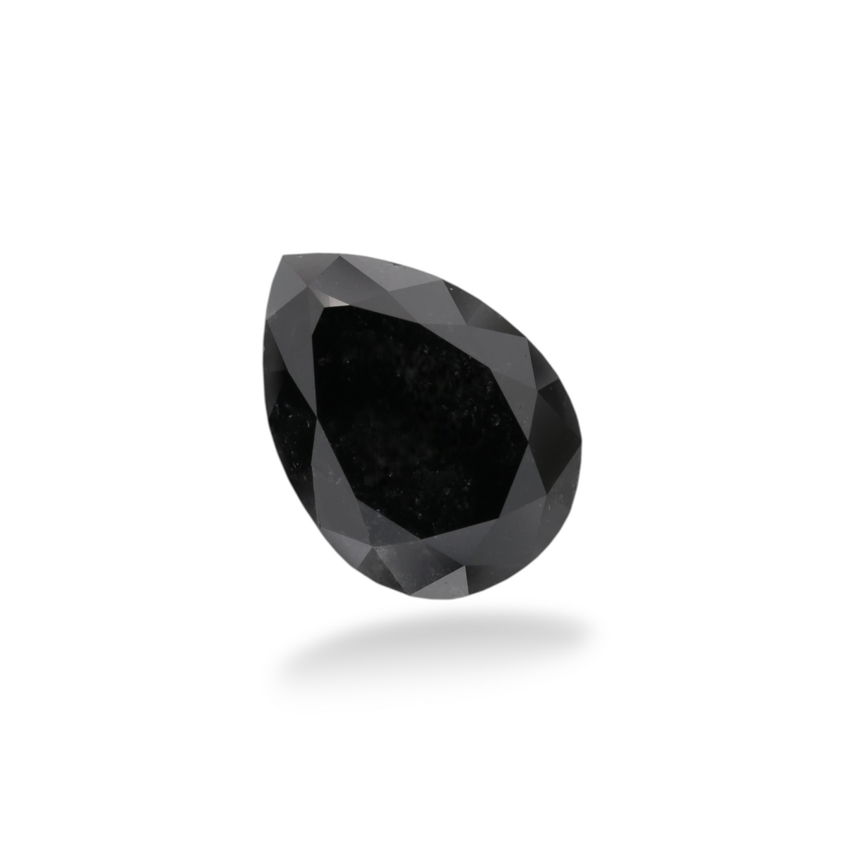 2.94 Carat Black Pear Diamond