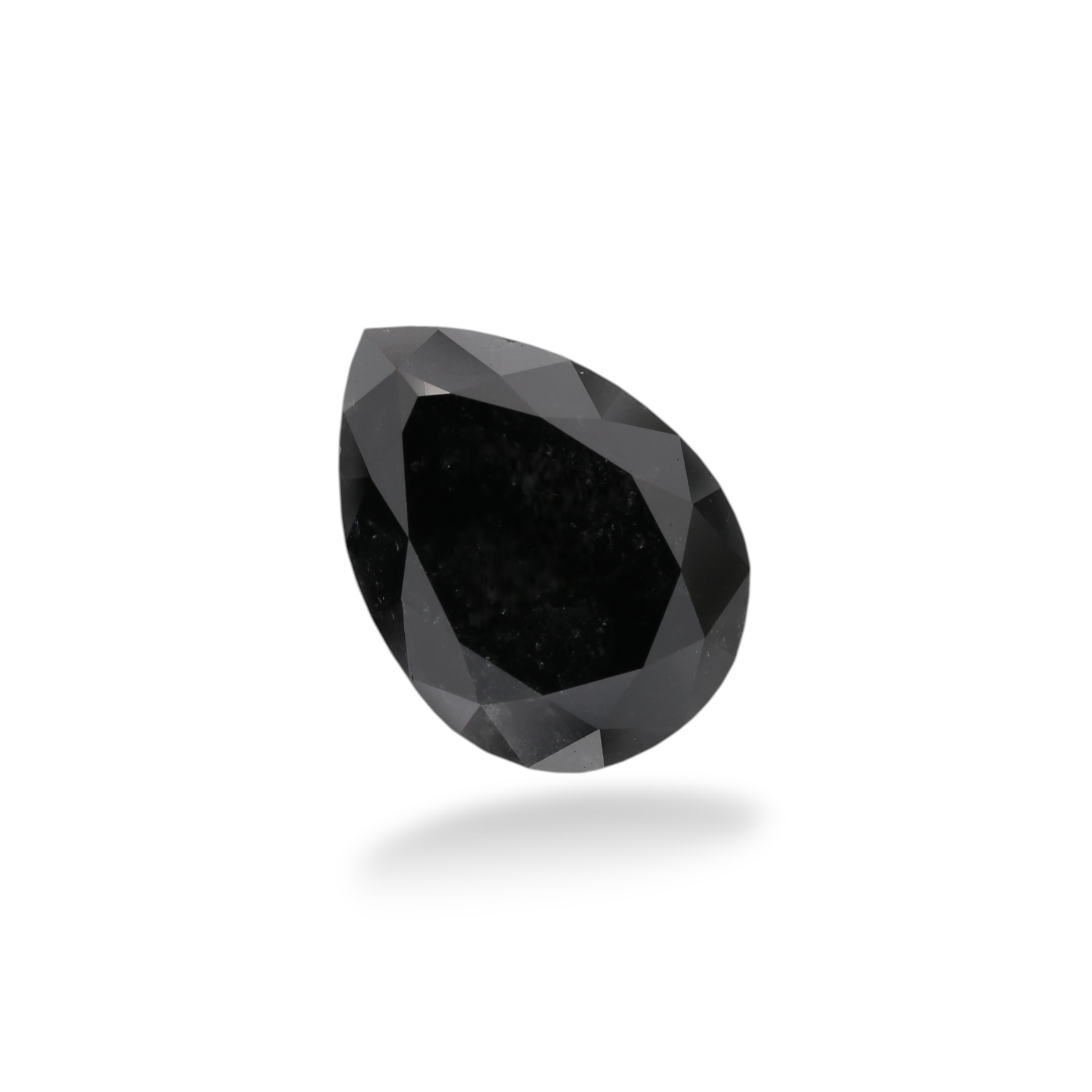 2.94 Carat Black Pear Diamond