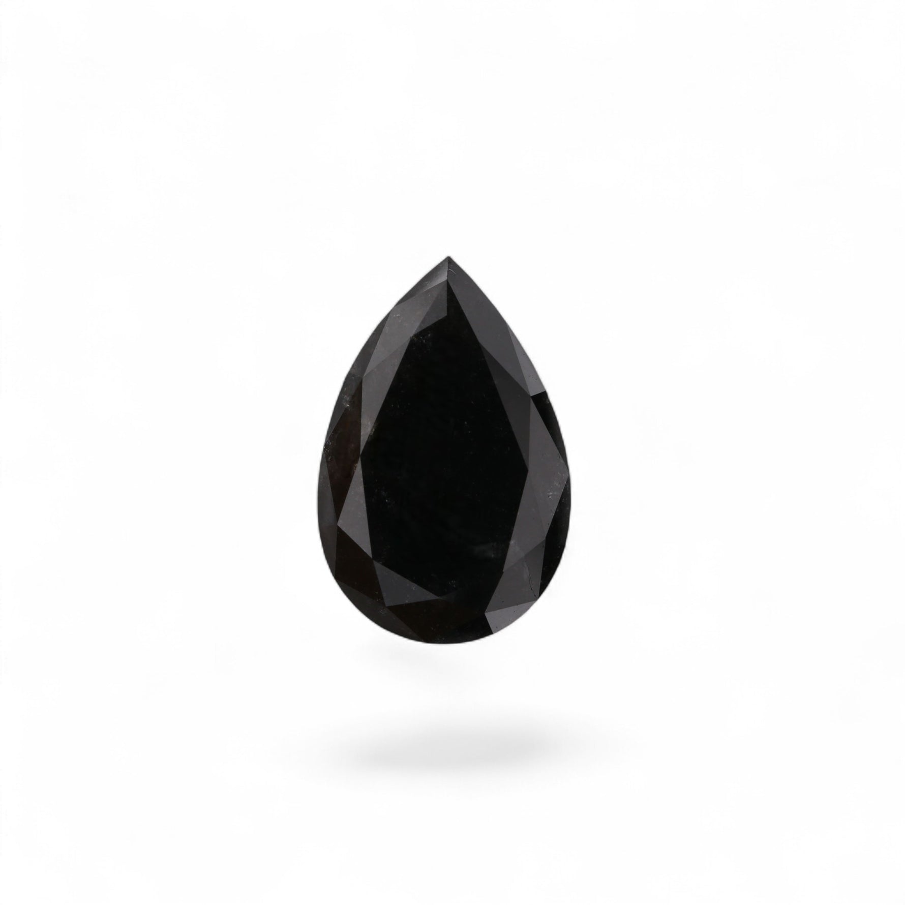 3.27 Carat Black Pear Diamond