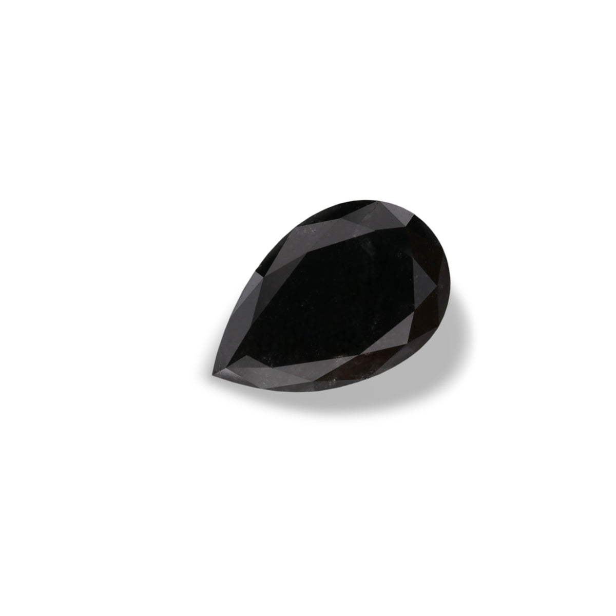 3.27 Carat Black Pear Diamond