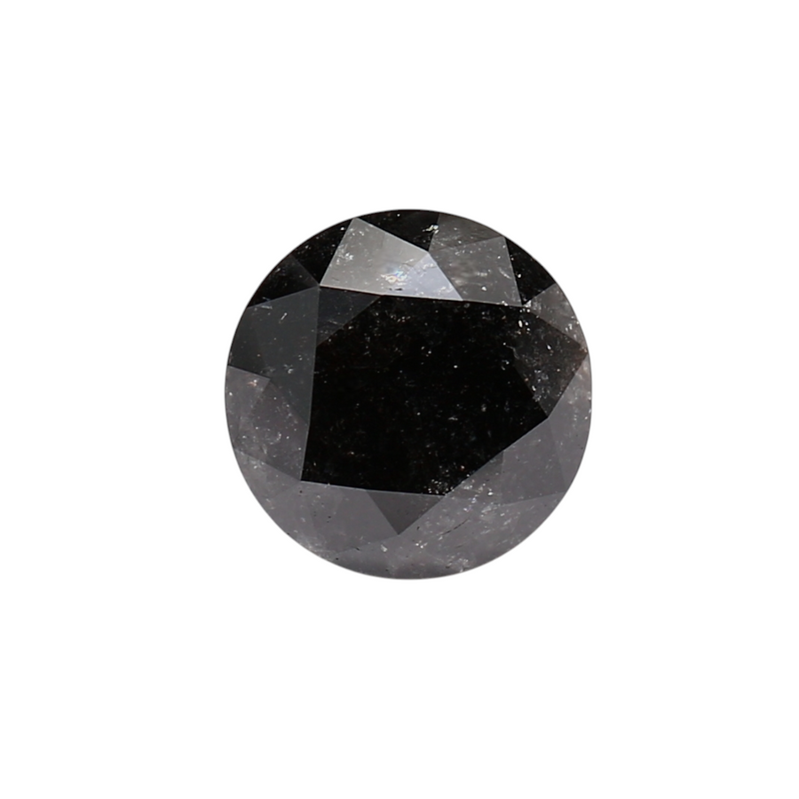 2.14 Carat Black Round Diamond