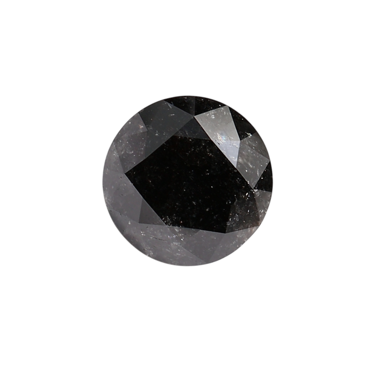 2.14 Carat Black Round Diamond